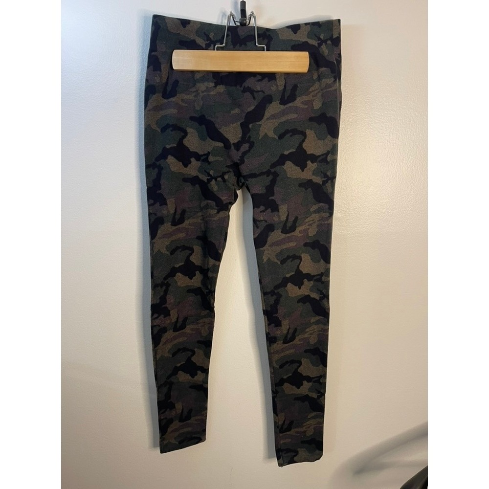 Minicci Kids Camo Leggings Green Brown Camouflage Knit Pants Size S/M 146084